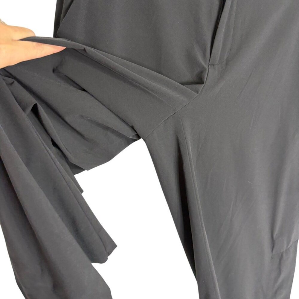 Athleta Tribeca Wide Leg Cropped Pants in Black-sz 8 - Picture 8 of 11